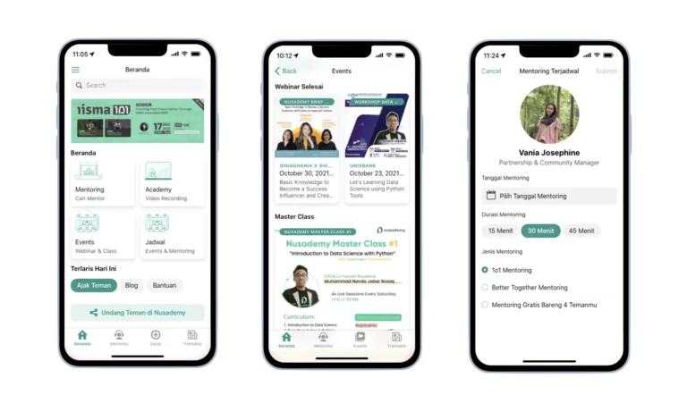 Develop Nusademy scalable web application